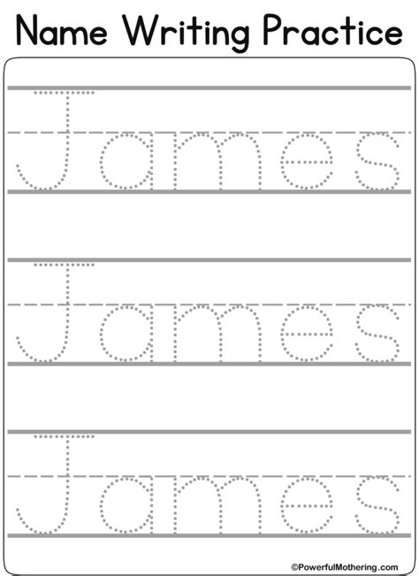 Name Tracing Worksheet Generator.